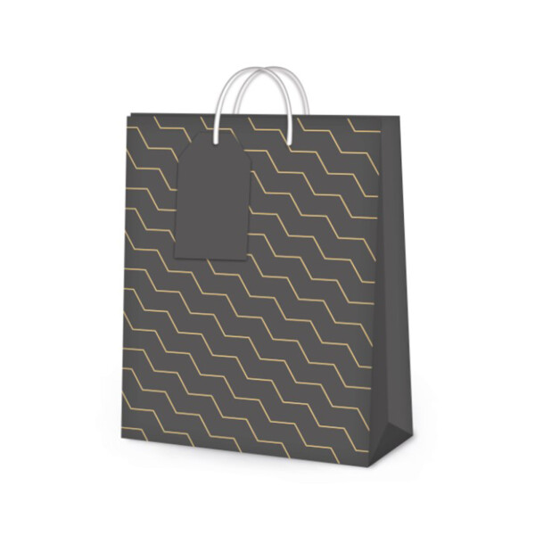 Dárková taška velká - Geometrické vzory (26 × 12,7 × 32,4 cm) - Albi