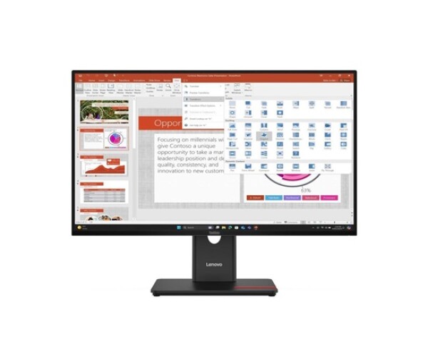 LENOVO LCD T27-40 - 27",IPS,matný,16:9,1920x1080,120Hz,4ms,300cd/m2,1500:1,HDMI,DP,VGA,USBHub,USB-C,PD15W,VESA,Pivot EDF_805628