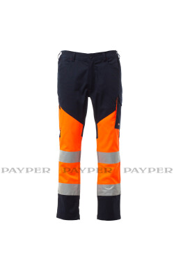 Letní pracovní kalhoty Payper WORKING SUMMER Barva: Oranžová Fluo/ N, Velikost: S (S00442P10202011S)