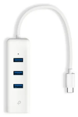 TP-Link UE330C bílá / Ethernetový adaptér / Gigabit / USB-C / 3x USB 3.0 Hub / RJ-45 (UE330C)