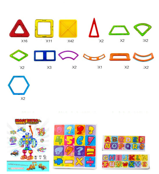 Magnetická stavebnice 89ks