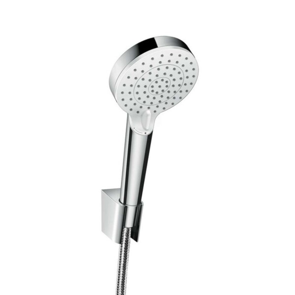 HANSGROHE - Crometta Set sprchové hlavice, 2 proudy, držáku a hadice, EcoSmart, bílá/chrom 26693400