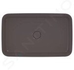 IDEAL STANDARD - Ipalyss Umyvadlo na desku, 650x400 mm, bez přepadu, slate grey E1886V5