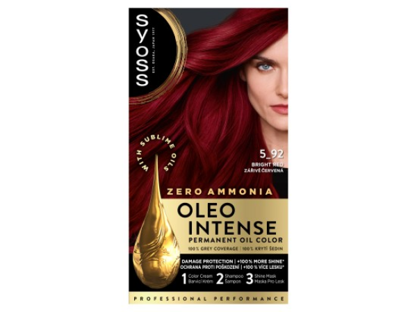 Syoss Oleo Intense Barva na vlasy zářivě červená 5_92