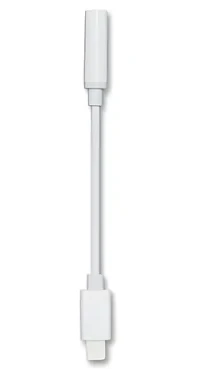2GO bílá / Audio adaptér / Lightning na 3,5mm jack / kabel 20cm (797140)
