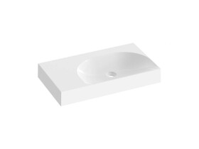 RAVAK - Lite Umyvadlo 80x45 cm, bez přepadu, bez otvoru pro baterii, bílá XJXL1380001