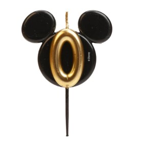 Dortisimo Dekora svíčka Mickey černo-zlatá číslo 0