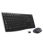 Logitech Wireless Combo MK270 černá / Bezdrátová sada klávesnice a myši / 2.4 GHz (920004508)