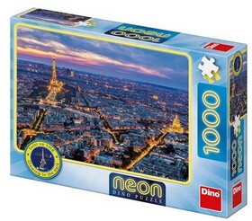 Puzzle 1000 Paříž noci neon