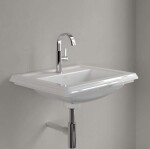 VILLEROY & BOCH - Hommage Umyvadlo 63x53 cm, s přepadem, otvor pro baterii, Ceramicplus, bílá 710263R1