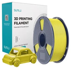 Sunlu PETG filament žlutý / Struna pro 3D tiskárnu / PETG / 1 kg (PETG Y)