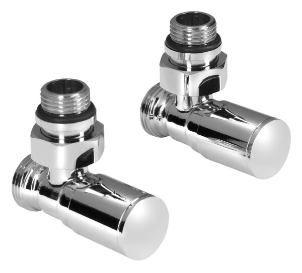 AQUALINE - C-START připojovací sada ventilů ruční rohová, chrom SC237C