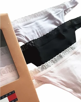 Dámská tanga Tommy Hilfiger UW0UW05017 3 kusy