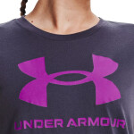 Under Armour Live Sportstyle Graphic SSC dámské tričko fialové 1356305 558 s