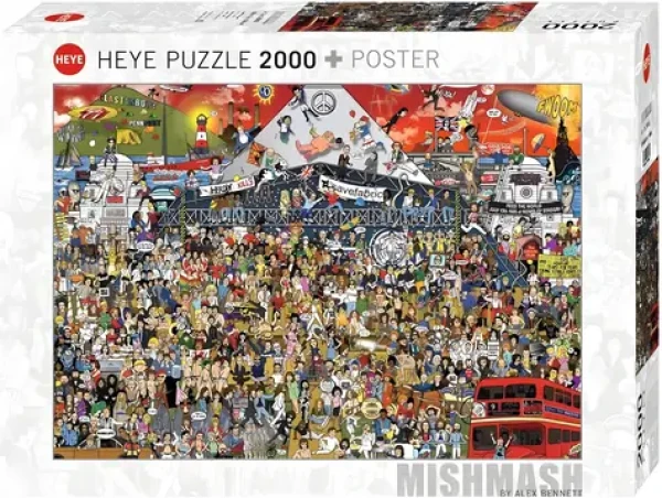 HEYE Puzzle Historie britské hudby