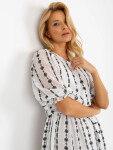 Dámské šaty LK SK 508963 1.38 Bílá s černou - Lakerta bílá-černá L/XL