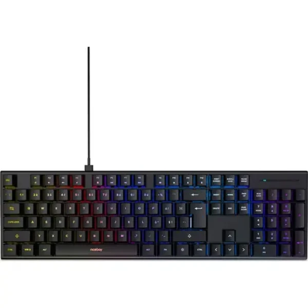Niceboy K310 černá / Herní klávesnice / OUTEMU Blue / RGB podsvícení / USB-C / CZ layout (oryx-k-310)