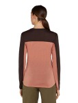 ICEBREAKER Wmns 125 Cool-Lite Sphere LS Tee CB, Cedar Wood/Bittersweet/Cb (vzorek) velikost: S
