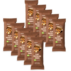 Vilgain Plant Protein Mini Cookies BIO – 10× Lískooříškový fondán 50 g (2 x 25 g)