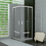 SanSwiss TED2D 0900 01 30 Pravý díl sprchového koutu 90 cm, matný elox/mastercarré