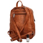 Stylový dámský koženkový kabelko/batoh Cedra, hnědý