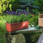 Plastia Samozavlažovací truhlík FLORIA SIESTA 80 cm 80 cm 20 cm