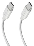 SBS USB-C - USB-C 2m bílá / Kabel / Opletený / 60W Power Delivery
