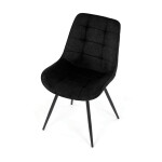Jídelní židle, černá, látka, HC-T1130 BK2