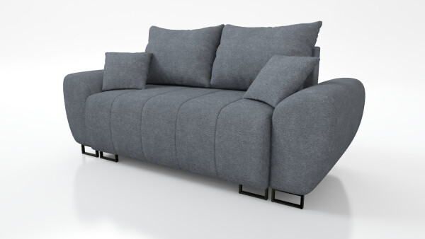 FRONTI Dvoumístná pohovka RAGNAR - grafitová - bouclé - Centaur 15 22771