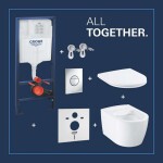 GROHE - Start Round Set předstěnové instalace, klozetu Start Round, sedátka Softclose a tlačítka Sail, chrom 103846SH00