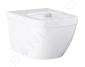 GROHE - Bau Ceramic Závěsné WC se sedátkem Slim, softclose, rimless, alpská bílá 39899000