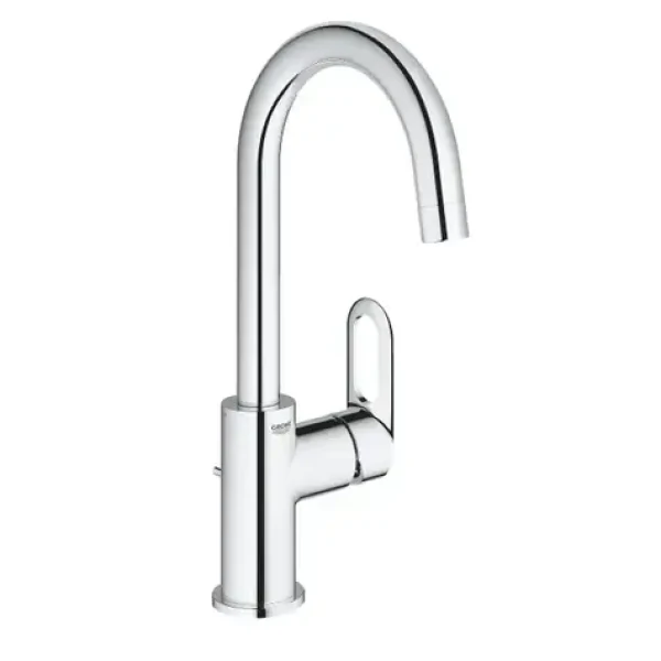 Grohe BauLoop - Umyvadlová baterie s výpustí a otočným výtokem chrom (23763000)