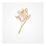 Brož ve tvaru květiny Lucita, Zlatá