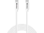 Sandberg SAVER USB-C Cable 2M 65W bílá / nabíjecí kabel USB-C na USB-C