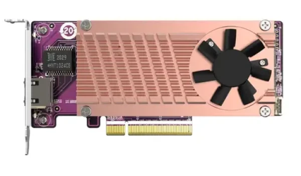 QNAP QM2-2P10G1TB / PCIe Gen3 rozšiřující karta s 2x NVMe SSD sloty 1x 10GbE (QM2-2P10G1TB)