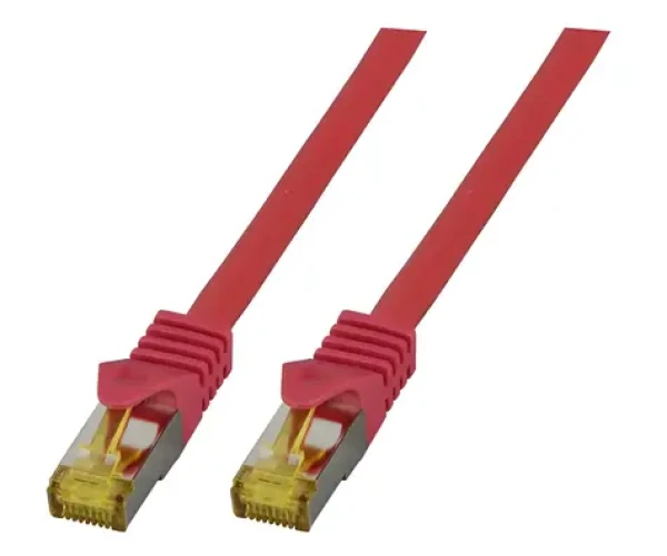 EFB červená / Patch kabel / Cat6A S/FTP / 1,5 m / RJ-45 / LSZH / PoE (MK7001.1,5R)