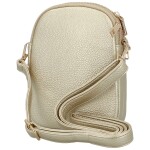Trendy dámská koženková crossbody kabelka Kirké, zlatá