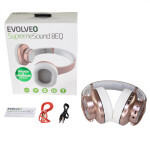 EVOLVEO SupremeSound 8EQ růžová / sluchátka s reproduktorem / Bluetooth / microSD / 3.5 mm jack / 600 mAh (SD-8EQ-RG)