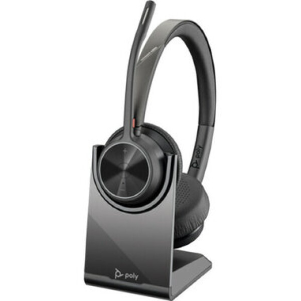 Poly Voyager 4320 (Teams) černá / Bezdrátová náhlavní souprava / mikrofon / dvě sluchátka / Bluetooth / USB-C (77Y99AA)