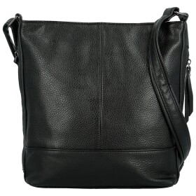 Módní dámská koženková crossbody kabelka Evelyne, černá