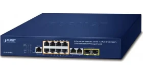 Planet GS-4210-8P2C / Switch / 8x Gigabit RJ-45 / 2x SFP / PoE+ 120 W / L2/L4 Managed (GS-4210-8P2C)