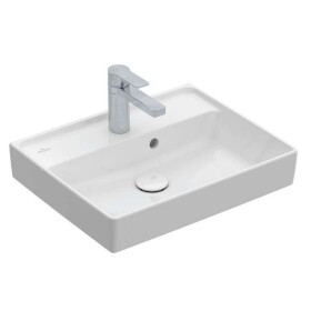 VILLEROY & BOCH - Collaro Umývátko nábytkové 50x40 cm, s přepadem, 1 otvor pro baterii, CeramicPlus, alpská bílá 43345GR1