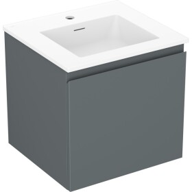 MEXEN/S - Orio koupelnová skříňka 50 cm s umyvadlem Otis, 1 šuplík, grafit mat/bílá mat 91A10-05047-1-BF66-W18M01