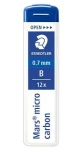 Staedtler Mars micro / Tuhy do mikrotužky / 0,7 mm / B / 12 ks (250 07-B)