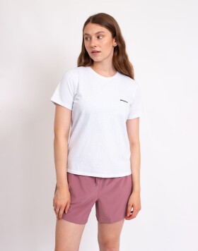 Tričko Patagonia W's P-6 Logo Responsibili-Tee® Fiber White