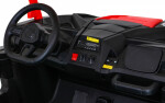 Mamido Dětské elektrické autíčko Buggy UTV Strong 24V nafukovací kola červené