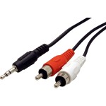 Oehlbach jack audio prodlužovací kabel [1x jack zástrčka 3,5 mm - 1x jack zásuvka 3,5 mm] 5.00 m černá pozlacené kontakty Oehlbac