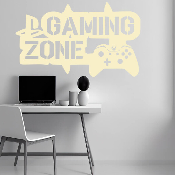 Samolepka Gaming zone Barva: béžová, Velikost: 60 x 36 cm