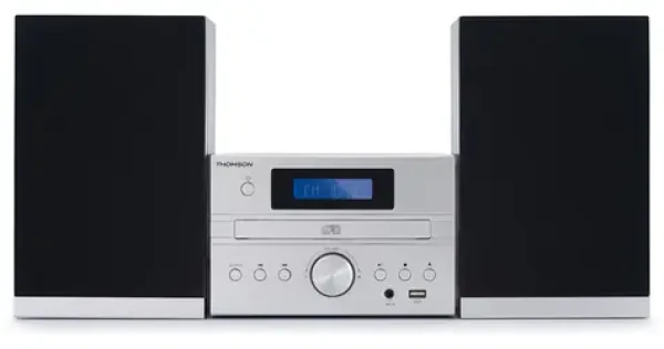 Thomson MIC122BT stříbrná / Mikrosystém CD přehrávač a FM / 2 x 10 W RMS (3499550361285)