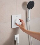 HANSGROHE - Ecostat Comfort E Termostatická baterie pod omítku, pro 2 spotřebiče, matná bílá 33711700